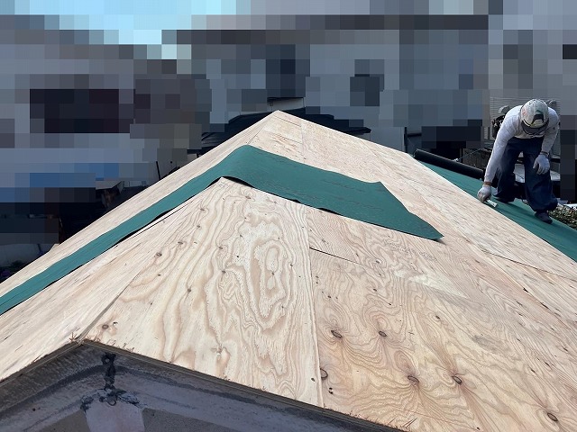 甲府市　屋根葺き替え工事